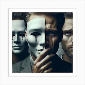 Man Behind the Mask-3 Art Print