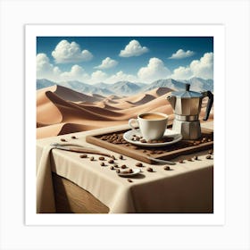 Coffee In The Desert 3 Art Print