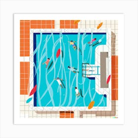 Lido Summer Art Print