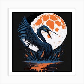 Lucky Crane Art Print