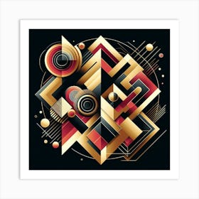 Kinectic Geometry Art Art Print