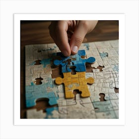 Jigsaw Puzzle Art Print