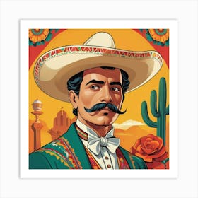 Default El Maestro Mexican Exhibition Poster Art Print 2 Art Print