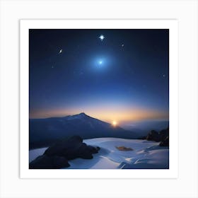 ATISTS PHOTO OF NORTH STAR Art Print