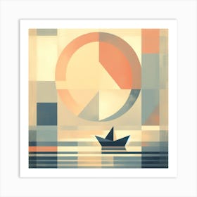 Paper Boat Art Print