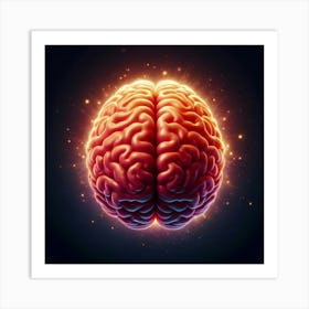 Brain Stock Videos & Royalty-Free Footage 5 Art Print