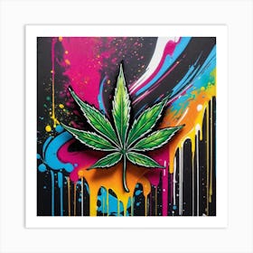 Marijuana Leaf 10 Art Print