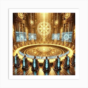 Solar High Council Converted Art Print