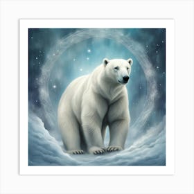 Lovely Polar Bear Art Print