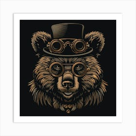 Steampunk Bear 17 Art Print