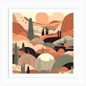 Abstract Desert Art Print