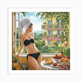 Girl In A Bikini 1 Art Print