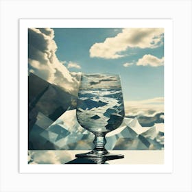 Copa de cristal Art Print