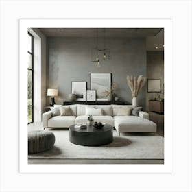 Modern Living Room 124 Art Print