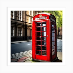 London Telephone Booth Art Print