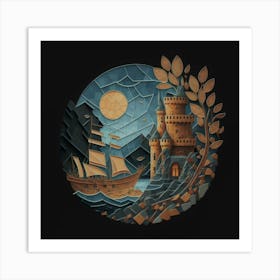 Castle In The Sky 5 Art Print