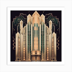 Art Deco building reflecting the opulence of the Art Deco era Art Print