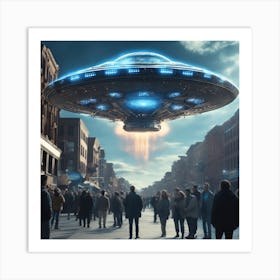 Alien Spaceship 3 Art Print