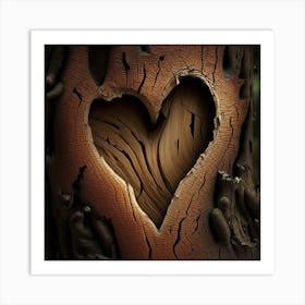 Heart Of Wood 2 Art Print