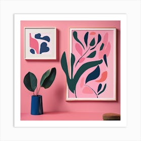 Matisse Cutout Pink Art print 2 Art Print