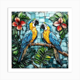 Parrots Art Art Print