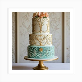 Victorian Wedding Cake Art Print