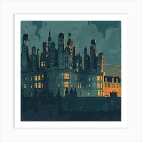 Castle At Dusk Art Print