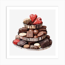 Chocolates On A Tray Art Print