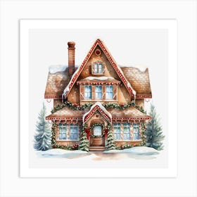 Gingerbread House 11 Art Print