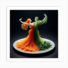 Dance Of The Vegetables 3 Art Print