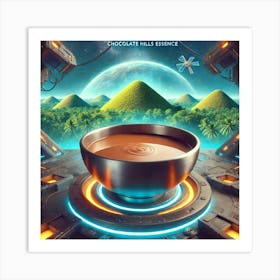 Chocolate Hills Essence Scifi Art Print