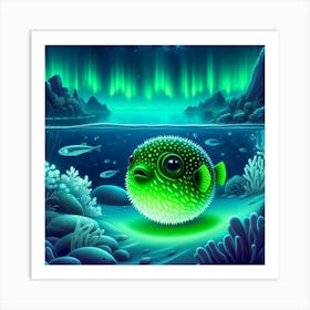 Puffer Fish Art Print