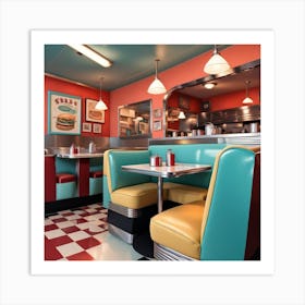 Diner Interior Art Print