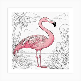 Flamingo Art Print