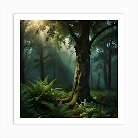 Dark Forest Art Print