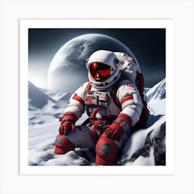 Astronaut In Space 11 Art Print