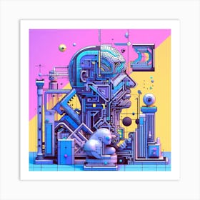 Futuristic Art Art Print