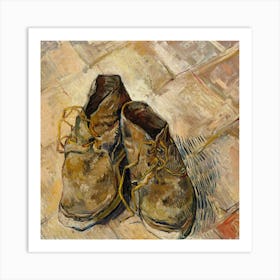 Van Gogh Shoes Art Print