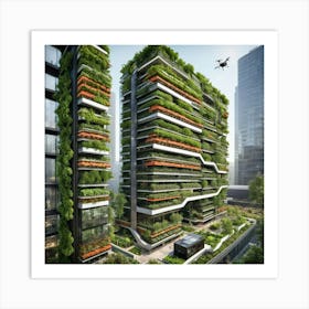 Green City 1 Art Print