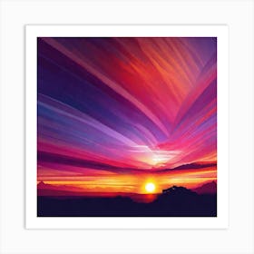 Sunset In The Sky 1 Art Print