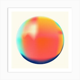 Colorful Sphere Art Print