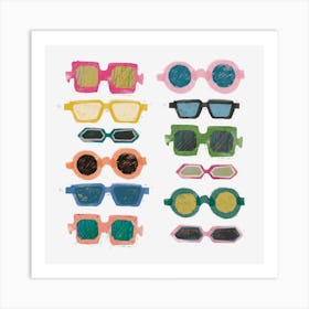 Glasses Straight Art Print