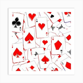 Playing Cards Art Print