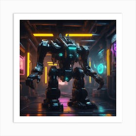 Futuristic Robot 53 Art Print