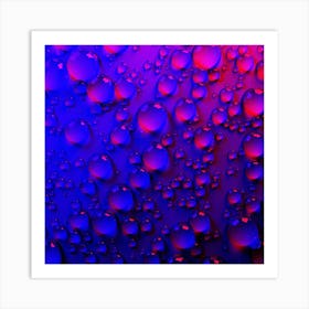 Water Droplets Art Print