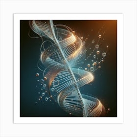 DNA Double Helix - 6 Art Print