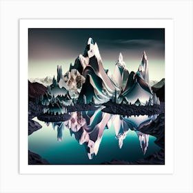 'Shining Mountain' Art Print