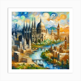 London Skyline 1 Art Print