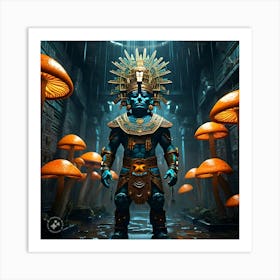 Aztec God Art Print