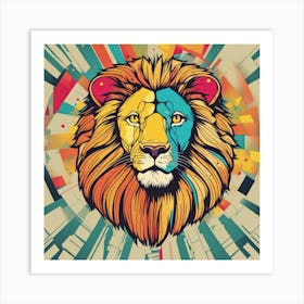 Lion Head Art Print